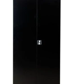 PROREGAL Garderobenspind Seal | HxBxT 195x92x42 Cm | Grau-Schwarz