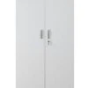 PROREGAL Aktenschrank Beetle | HxBxT 195x92x42 Cm | Silber-Weiß