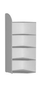 Null Büroregal, Eckregal, Fachl. 60kg, 5xStahlboden, Einseitig, Korpus Weiß, Ebenen Weiß -Yongsheng-Geschäft 035ec992 df75 4d88 89e1 ee5e18b9f00a 2