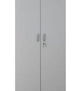 PROREGAL Aktenschrank Beetle | HxBxT 195x92x42 Cm | Silber-Grau