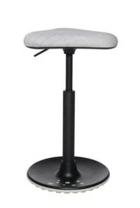 Null Sitz-/Stehhilfe, Triangel-Sitz, Sitz Stoff Blau, Sitz HxBxT 570-770x350x350mm, Gestell Schwarz, M. Bodenkissen -Yongsheng-Geschäft 04ab10f0 1eb2 4aad 94bd c19c7ab42001 5