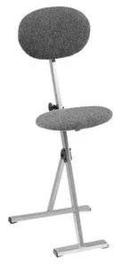 Null Stehhocker, Sitz Stoff Grau, Sitz HxØ 640-810x300mm, Kegelform -Yongsheng-Geschäft 09ca5398 5951 4db2 b95e 7c8c45ac259b