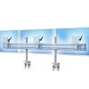 Null MonLines Flat 3-fach Monitor Tischhalterung TK WS Bis 24Zoll, Grau