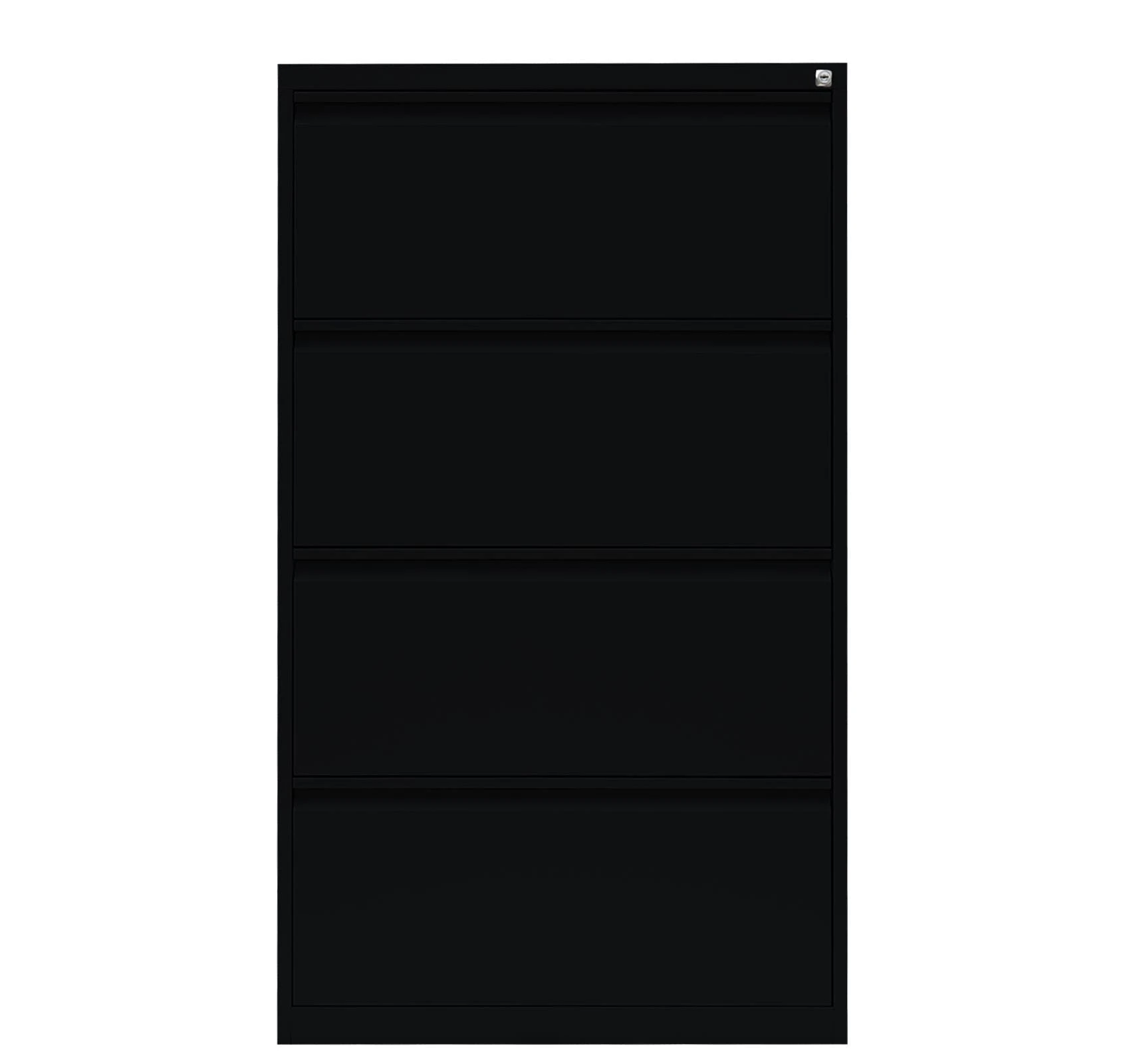 Lullmann Hängeregistraturschrank Für DIN A4 Hängemappen 4 Schubladen Zweibahnig 1320 X 760 X 620 Mm Tiefschwarz 6 Lullmann Hängeregistraturschrank Für DIN A4 Hängemappen 4 Schubladen Zweibahnig 1320 X 760 X 620 Mm Tiefschwarz – Bild 6