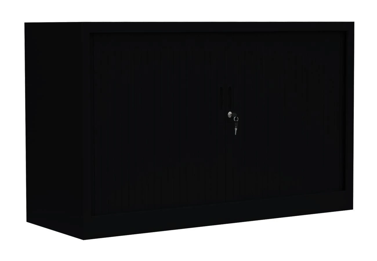 Lullmann Schiebetürenschrank Büro Aktenschrank Sideboard Aus Stahl Schwarz 750 X 1600 X 450 Mm (HxBxT) 550139 7 Lullmann Schiebetürenschrank Büro Aktenschrank Sideboard Aus Stahl Schwarz 750 X 1600 X 450 Mm (HxBxT) 550139 – Bild 7