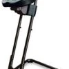 Null ESD-Stehhilfe, Sitz PU Schwarz, Sitz H 600-850mm, Gestell Schwarz