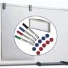Maul Whiteboard, HxB 600x900mm, Magnethaftend, Tafel Weiß, M. Zubehör-Set, Ablageschale, Rahmen Alu, Weiß