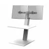 Null Humanscale QuickStand Eco Dual Steh-Sitz Arbeitsplatz, Weiß