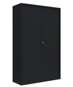 Lullmann Querrollladenschrank "Gigant" Stahl Büro Aktenschrank Rolladenschrank (HxBxT) 195x120x46cm Schwarz 555169