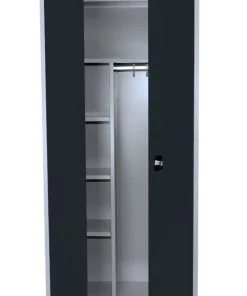 Lullmann Spind Kleiderschrank Stahl Putzschrank PutzSpind Putzmittelschrank 515721 Lichtgrau/Blau -Yongsheng-Geschäft 15ed6c92 1437 4747 88bf 5170a8fd3b17 3