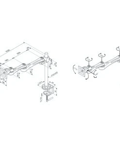 ROLINE LCD-Arm Trägerstange, 4 Gelenke, Tischmontage -Yongsheng-Geschäft 16e194b8 fb28 49d4 80ea 688b6b903f34
