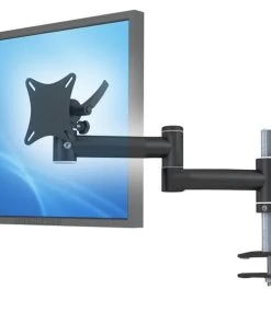 Null MonLines TFT-Vario Monitor Tischhalterung Einbau Mit Kabelauslass Schwarz