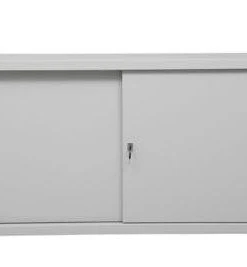 PROREGAL Schiebetürenschrank Ant | 3 Ordernhöhen | HxBxT 109x120x45 Cm | Grau -Yongsheng-Geschäft 18f42189 c9d9 4b18 8311 7f2bcf918376 2