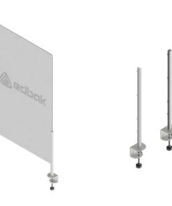 Null Edbak ProScreen Acrylglas Kassenbereich Schutzscheibe S, Tischklemme