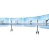 Null MonLines Monitor Tischhalterung Klemme Para-System WS 4-fach Grau
