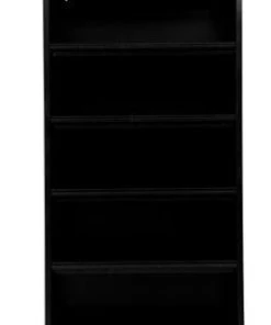 PROREGAL Prospektschrank Owl | HxBxT 195x100x42 Cm | Schwarz