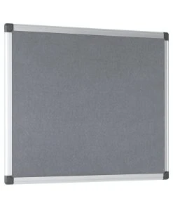 Bi-Office Beliebte Filztafel, Grau Mit Aluminiumrahmen, 60 X 45 Cm