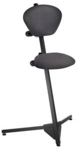 Null Sitz-/Stehhilfe, Triangel-Sitz, Sitz Stoff Blau, Sitz HxBxT 570-770x350x350mm, Gestell Schwarz, M. Bodenkissen -Yongsheng-Geschäft 1ed77a07 8dde 46f5 8edb cbd0e1bc1a35 1