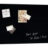 Sigel Glas-Magnetboard Artverum, Schwarz, Inkl. 2 Extra Starke Magnete Und