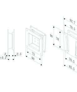 ROLINE LCD-Befestigung, Wandmontage, VESA 75 -Yongsheng-Geschäft 2639e09d 69a6 47ae 811e d66f155d6256