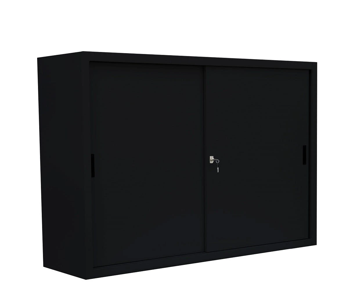 Lullmann Großer Schiebetürenschrank Büro Aktenschrank Sideboard Aus Stahl Schwarz 1090 X 1600 X 450 Mm (HxBxT) 550159 6 Lullmann Großer Schiebetürenschrank Büro Aktenschrank Sideboard Aus Stahl Schwarz 1090 X 1600 X 450 Mm (HxBxT) 550159 – Bild 6