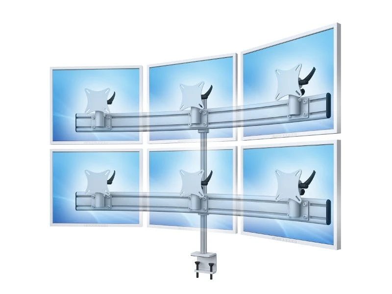 Null MonLines Monitor Tischklemme Para-System 3-fach Grau 2 Null MonLines Monitor Tischklemme Para-System 3-fach Grau – Bild 2