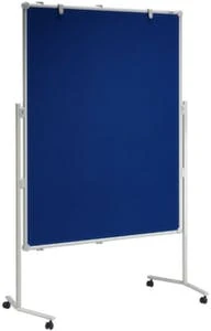Maul Moderationstafel, HxB 1950x1200mm, Tafel HxB 1200x750mm, Pinnbar, Magnethaftend, Tafel Textil/Whiteboard, Blau/weiß, Blockalter 5 Maul Moderationstafel, HxB 1950x1200mm, Tafel HxB 1200x750mm, Pinnbar, Magnethaftend, Tafel Textil/Whiteboard, Blau/weiß, Blockalter – Bild 5