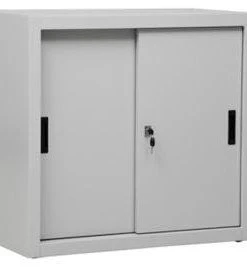 PROREGAL Schiebetürenschrank Ant | 2 Ordernhöhen | HxBxT 75x80x45 Cm | Grau -Yongsheng-Geschäft 36163ce3 bc02 499c ab55 a1bea5a96358