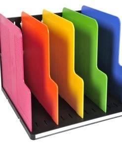 Exacompta 390914D 1x MODULOTOP Vertikal Sorter Mit 5 Trennplatten - Regenbogen