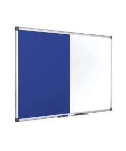 Bi-Office Maya Kombitafel Blauer Filz/Magnetisch 120x90cm