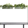 Null APTO Schreibtisch Halterung Für Blumenkästen 160x80x2cm Mit Tischklemmen, Olivgrün