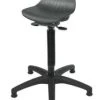 Null Stehhilfe, Sitz Kunststoff Schwarz, Sitz H 490-680mm, Gestell Schwarz