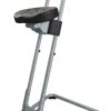 Null Stehhilfe, Sitz PU-Schaum Schwarz, Sitz H 600-850mm, Gestell Lichtgrau