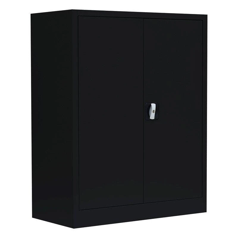 Lullmann Metallschrank Abschließbar Flügeltürenschrank Aktenschrank 100x80x38cm Schwarz X-530319 1 Lullmann Metallschrank Abschließbar Flügeltürenschrank Aktenschrank 100x80x38cm Schwarz X-530319