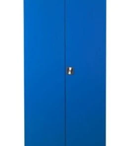 PROREGAL Garderobenspind Seal | HxBxT 195x92x42 Cm | Grau-Blau