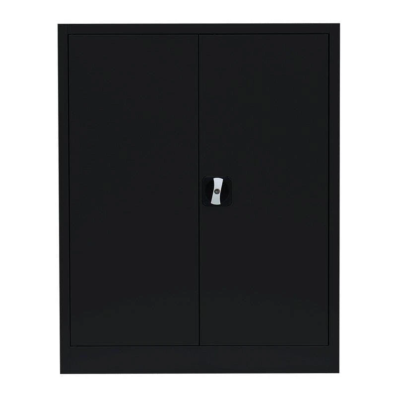 Lullmann Metallschrank Abschließbar Flügeltürenschrank Aktenschrank 100x80x38cm Schwarz X-530319 6 Lullmann Metallschrank Abschließbar Flügeltürenschrank Aktenschrank 100x80x38cm Schwarz X-530319 – Bild 6