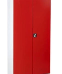 PROREGAL Stahlschrank Bee | HxBxT 195x92x42 Cm | Weiß-Rot -Yongsheng-Geschäft 55910f98 d382 43fe a8fb c0fa13d578e5
