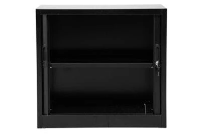 PROREGAL Rollladenschrank Weasel | 2 Ordernhöhen | HxBxT 75x80x46 Cm |Schwarz 7 PROREGAL Rollladenschrank Weasel | 2 Ordernhöhen | HxBxT 75x80x46 Cm |Schwarz – Bild 7