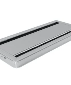Null TecLines TKD009E Tisch Kabeldurchführung 135x320mm, Alu Eloxiert