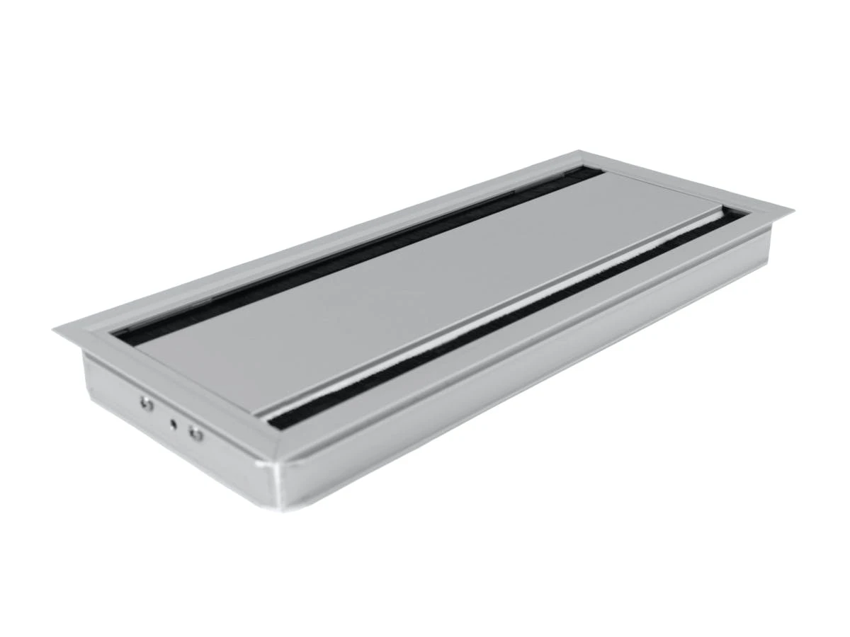 Null TecLines TKD009E Tisch Kabeldurchführung 135x320mm, Alu Eloxiert 1 Null TecLines TKD009E Tisch Kabeldurchführung 135x320mm, Alu Eloxiert