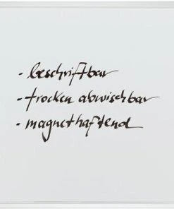 Null Büroring Whiteboard 45 X 60 Cm, Beschriftbar, Magnethaftend Mit Ablageleiste U. Montagesatz