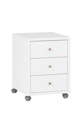 Null Möbelpartner Rollcontainer Panda | HxBxT 57x40x50 Cm (Höhe Mit Rollen) |Weiß Von PROREGAL 4 Null Möbelpartner Rollcontainer Panda | HxBxT 57x40x50 Cm (Höhe Mit Rollen) |Weiß Von PROREGAL – Bild 4