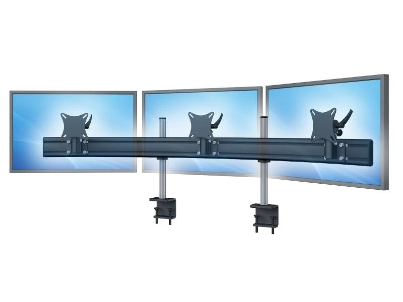 Null MonLines Monitor Tischhalterung Para-System 3-fach TK WS XL Grau 4 Null MonLines Monitor Tischhalterung Para-System 3-fach TK WS XL Grau – Bild 4