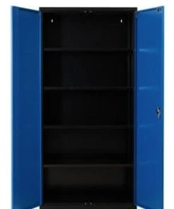 PROREGAL Stahlschrank Bee | HxBxT 195x92x42 Cm | Schwarz-Blau -Yongsheng-Geschäft 642578a3 b256 4c6d a4c8 046666641992