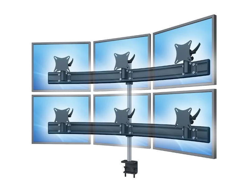 Null MonLines Monitor Tischhalterung Para-System 3-fach TK WS XL Grau 7 Null MonLines Monitor Tischhalterung Para-System 3-fach TK WS XL Grau – Bild 7