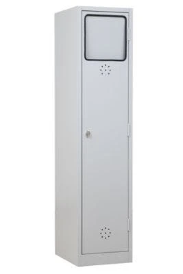 PROREGAL Wäschesammelschrank Raccoon | HxBxT 180x40x50 Cm | Vorhängeschloss | Grau 6 PROREGAL Wäschesammelschrank Raccoon | HxBxT 180x40x50 Cm | Vorhängeschloss | Grau – Bild 6