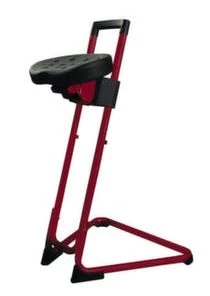 Null Klappbare Stehhilfe, Sitz PU-Schaum Schwarz, Sitz H 650-850mm, Gestell Rot -Yongsheng-Geschäft 66165dd1 f712 4174 9d03 4e5f6e5cf053 4