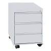 Lullmann Rollcontainer Schrank Bürocontainer 3 Schubladen Lichtgrau 55 X 40 X 59cm 505150