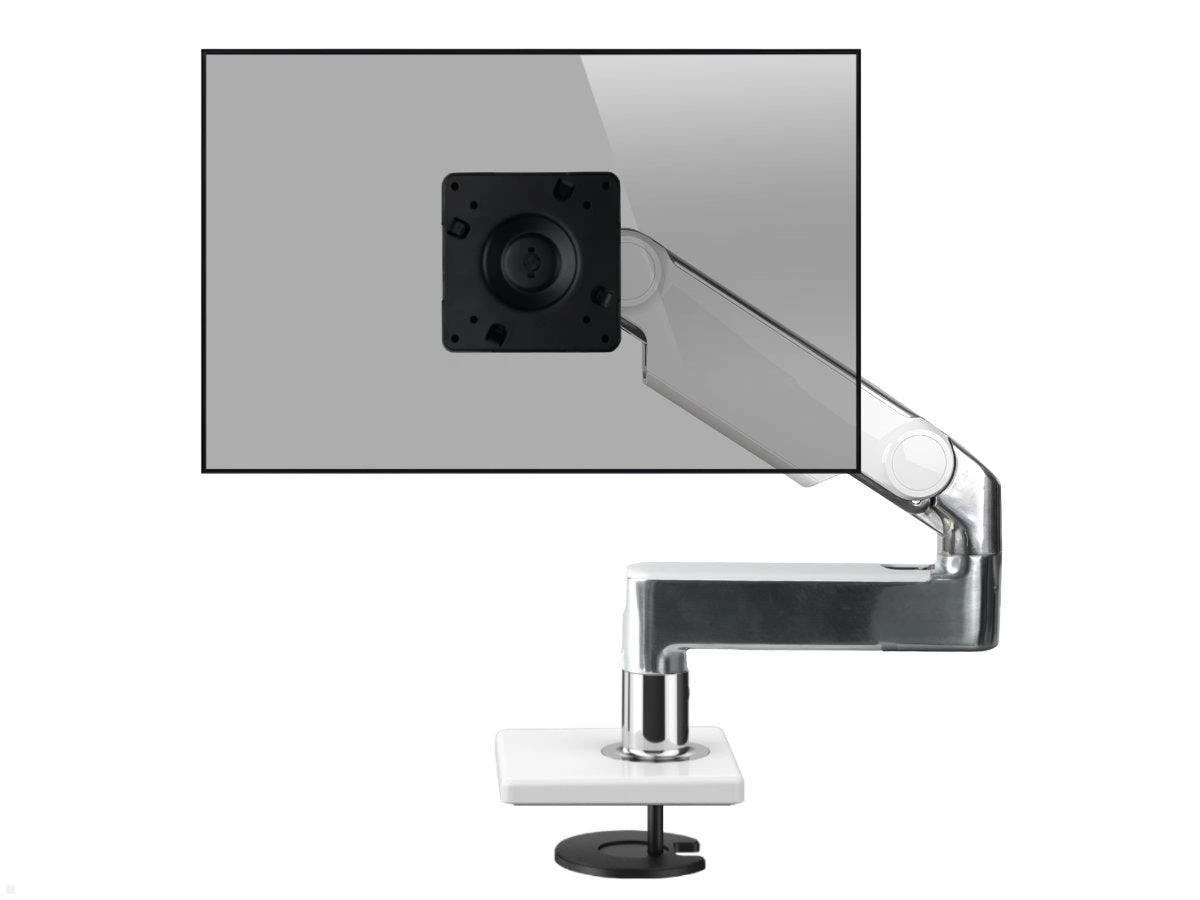 Null Humanscale M8.1 Monitor Tischhalterung Durchschraub Schräg, Weiß 4 Null Humanscale M8.1 Monitor Tischhalterung Durchschraub Schräg, Weiß – Bild 4