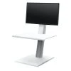 Null Humanscale QuickStand Eco Single Steh-Sitz Arbeitsplatz, Weiß